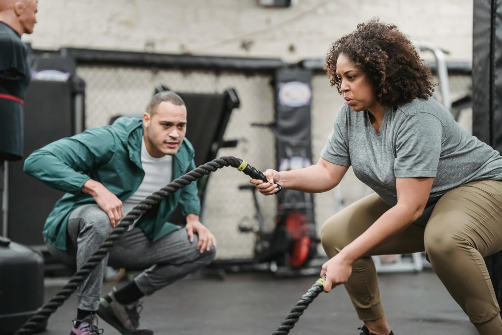 Gym members training at Galway Fitness Studio